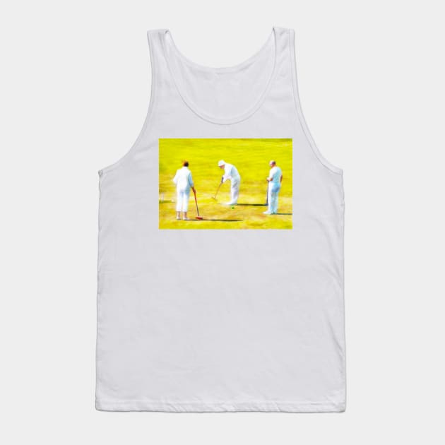 Playing Golf Croquet Tank Top by PictureNZ